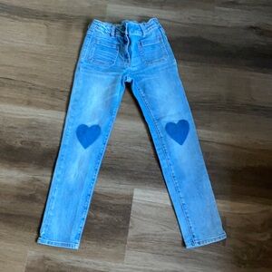 Crewcuts girls heart denim jeans